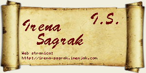Irena Sagrak vizit kartica